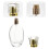 2Pièces Flacons En Verre Transparent Bouchon Élégant 8