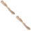 2Pièces À En Sisal Résistante Kaki Pour 6