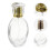 2Pièces Flacons En Verre Transparent Bouchon Élégant 10