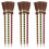 45Pièces Crayons Balais Bois Colorés, Créatifs Pour Et 2