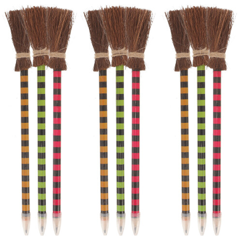 45Pièces Crayons Balais Bois Colorés, Créatifs Pour Et 1