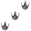 3Pièces Ventouses Casque Silicone Gris Décoration Pratique 6
