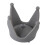3Pièces Ventouses Casque Silicone Gris Décoration Pratique 10