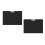 2Pièces Clipboard Plastique Noir Horizontal Pour Usage Professionnel 9