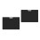 2Pièces Clipboard Plastique Noir Horizontal Pour Usage Professionnel 10