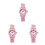 3Pièces Enfants Rose Clair Flamingo Étanche Durable 5