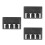 3Pièces Support Noir Pour Tondeuse À Rangement Pratique 3