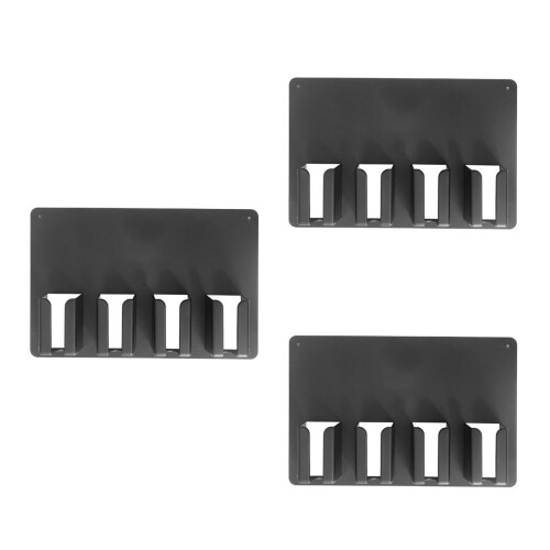 3Pièces Support Noir Pour Tondeuse À Rangement Pratique 2