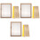 3Ensembles Raclette Impression Textile Bois Caoutchouc Coins Arrondis 5