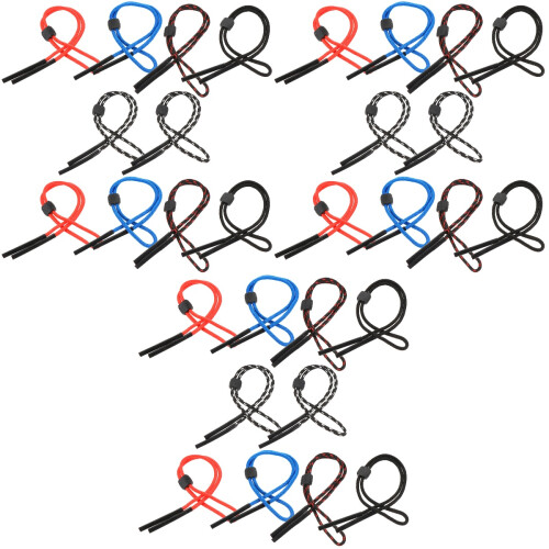 30Pièces Fixation Lunettes Antidérapante Polyester 2