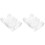 2Pièces Rangement Cartes Transparent Plastic Rotatif 4
