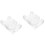 2Pièces Rangement Cartes Transparent Plastic Rotatif 6