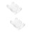 2Pièces Rangement Cartes Transparent Plastic Rotatif 8