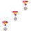 3Ensembles Diffuseur Argenté Pendentif Arôme Feutre 5