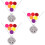 3Ensembles Diffuseur Argenté Pendentif Arôme Feutre 7