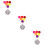 3Ensembles Diffuseur Argenté Pendentif Arôme Feutre 9