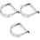 3Pièces Râpe Coupe-Pâte Métal Argenté Pour Maison 3