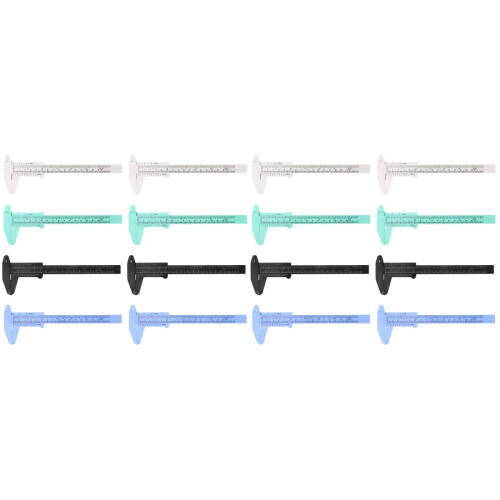 16Pièces Mini Outil Mesure Durable Caliper Coulissant Coloré 2