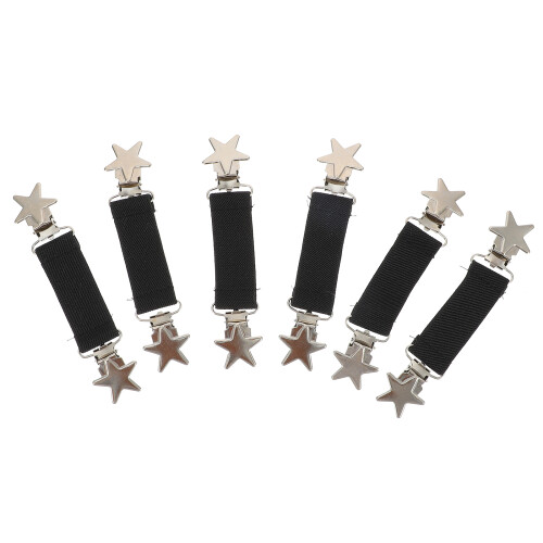 12Pièces Clip Élastique Noir Ergonomique Pour Enfants Et Écharpe 1