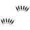 12Pièces Clip Élastique Noir Ergonomique Pour Enfants Et Écharpe 4