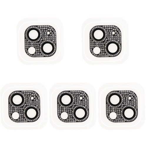 5Pièces Protecteurs Caméra Téléphone Strass Résistance 1