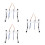 3Ensembles Cadres Pour Ecu, Support Avec 4 Sondes Multicolores 9