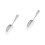 2Pièces En Acier Bar Argent Filtre 4