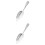 2Pièces En Acier Bar Argent Filtre 5