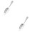 2Pièces En Acier Bar Argent Filtre 6