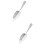 2Pièces En Acier Bar Argent Filtre 7