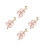 4Pièces Décoratifs Roses Pour Bracelet Montre Mode Chic 10