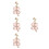 4Pièces Décoratifs Roses Pour Bracelet Montre Mode Chic 11