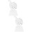 2Pièces Transparent Pour Champion Enfants 8