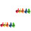 24Pièces Sifflets Plastique Multicolores Pour Jeux Enfants 2