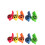 24Pièces Sifflets Plastique Multicolores Pour Jeux Enfants 4