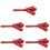 5St Castanet Flapper Speelgoed Rood Peuters Muziekinstrument 5