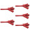5St Castanet Flapper Speelgoed Rood Peuters Muziekinstrument 9