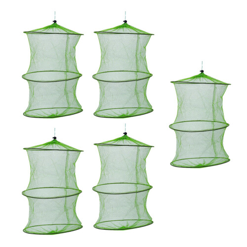 10Pièces Panier De Pliable En Nylon Vert, 1