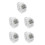 5St Duurzame LED Sporthorloges Wit Met Multifunctioneel Scherm 5