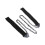 3Pièces Scie Portable Noire, Résistante, Usage Extérieur Survie 2