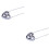 2Pièces Urne Cœur Double Acier Inoxydable Argenté Résistant 4
