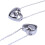 2Pièces Urne Cœur Double Acier Inoxydable Argenté Résistant 10