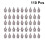 330Pièces Grips En Acier Argent Pour Remplacement De Chaussures 10
