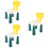 3Pièces Chaise Bébé Multifonctionnelle En Blocs Couleurs Assorties 7