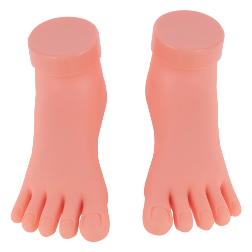 4Pièces Pratique Ongles Pieds Beige Pour Formation 1