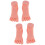 4Pièces Pratique Ongles Pieds Beige Pour Formation 7