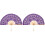 2Pièces En Et Bambou Violet, Décor Et 2