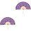 2Pièces En Et Bambou Violet, Décor Et 3