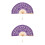 2Pièces En Et Bambou Violet, Décor Et 4