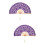 2Pièces En Et Bambou Violet, Décor Et 6